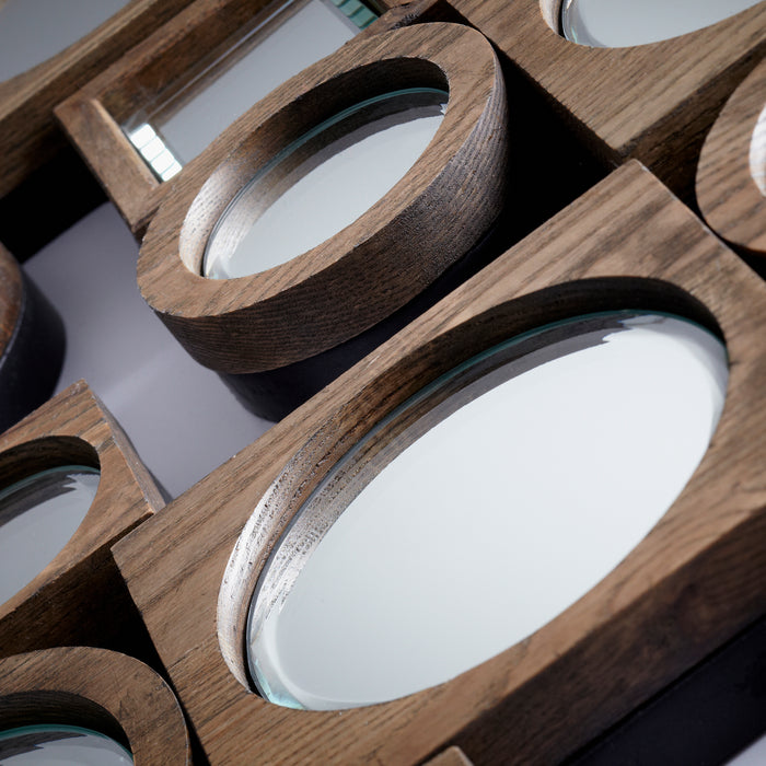 Quorum Home Cyan - 05704 - Mirror - Walnut