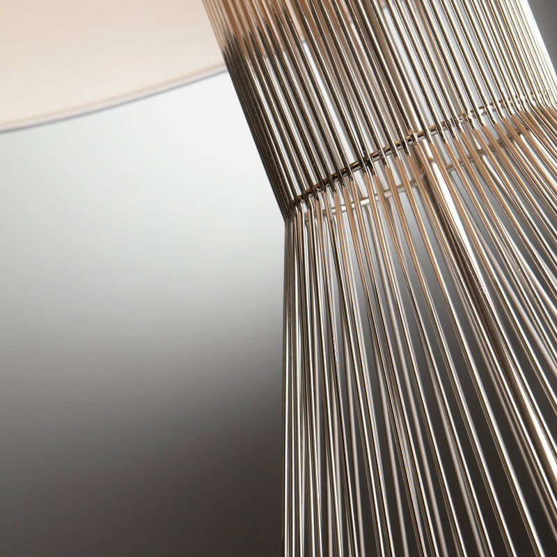 Quorum Home Cyan - 05899 - One Light Table Lamp - Satin Nickel
