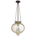 Quorum Home Cyan - 06570 - Three Light Pendant - Oiled Bronze