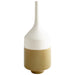 Quorum Home Cyan - 06888 - Vase - White And Olive Crackle