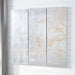 Quorum Home Cyan - 07517 - Wall Art - Silver Leaf And Natural Wood