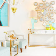 Quorum Home Cyan - 08729 - Side Table - Aged Brass