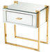 Quorum Home Cyan - 08729 - Side Table - Aged Brass