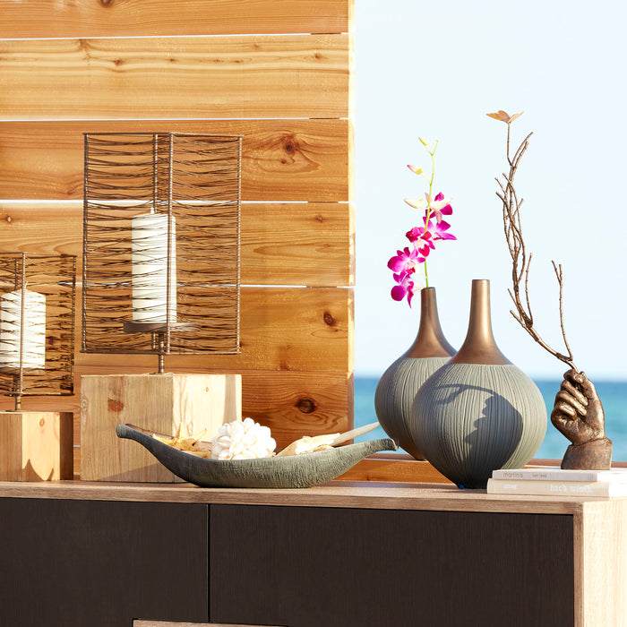 Quorum Home Cyan - 09572 - Sculpture - Rustic Bronze