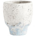 Quorum Home Cyan - 09608 - Planter - Antique White Blue Accents