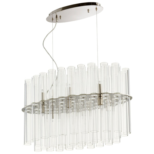 Quorum Home Cyan - 09671 - 12 Light Pendant - Polished Nickel