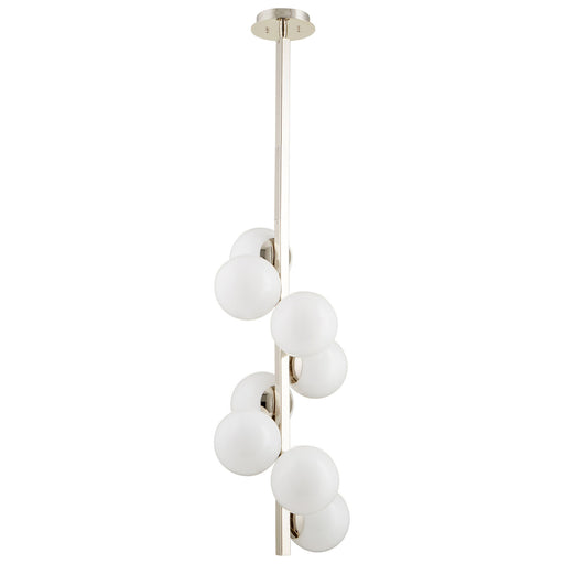 Quorum Home Cyan - 09676 - Eight Light Pendant - Polished Nickel
