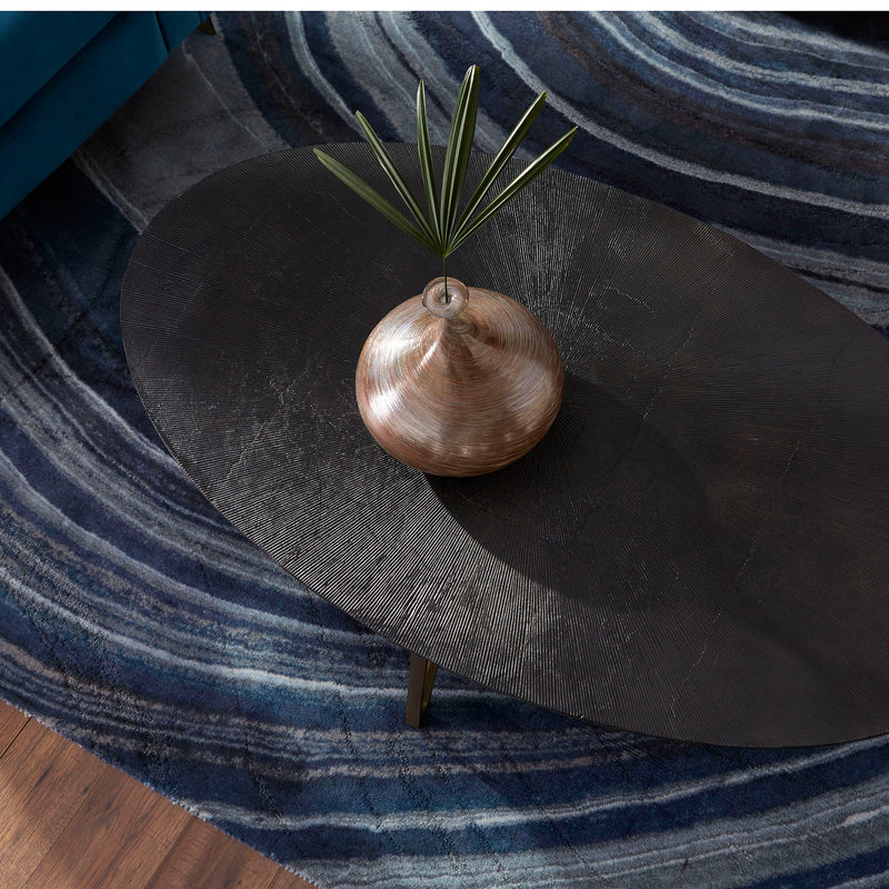 Quorum Home Cyan - 09711 - Table - Bronze And Brass