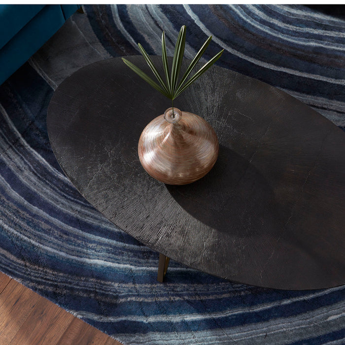 Quorum Home Cyan - 09711 - Table - Bronze And Brass