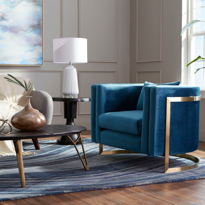 Quorum Home Cyan - 09711 - Table - Bronze And Brass