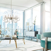 Quorum Home Cyan - 09711 - Table - Bronze And Brass