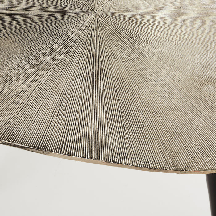 Quorum Home Cyan - 09713 - Side Table - Raw Nickel And Bronze