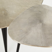 Quorum Home Cyan - 09713 - Side Table - Raw Nickel And Bronze