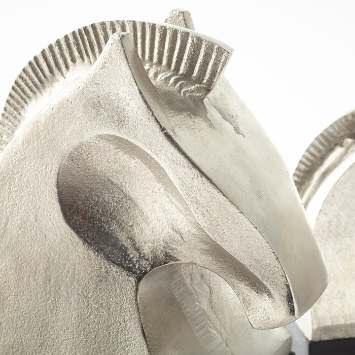 Quorum Home Cyan - 09724 - Sculpture - Raw Nickel And Bronze