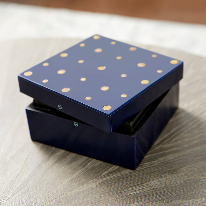 Quorum Home Cyan - 09789 - Container - Black And Brass