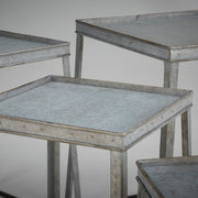 Quorum Home Cyan - 09849 - Etagere - Galvanized Metal And Brown
