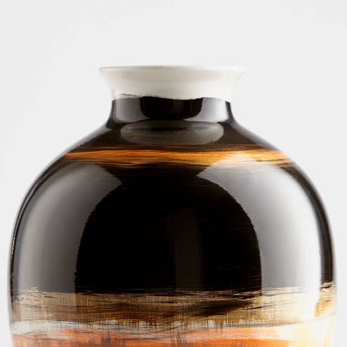 Quorum Home Cyan - 09880 - Vase - Black/White/Gold