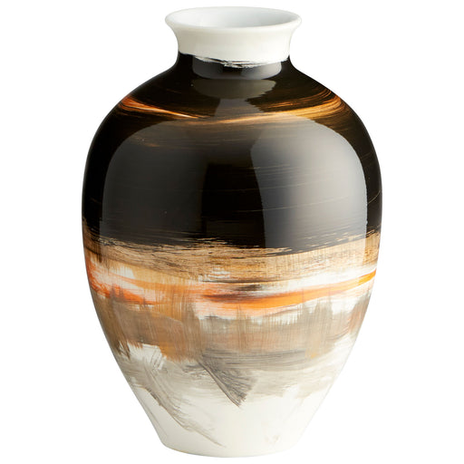 Quorum Home Cyan - 09880 - Vase - Black/White/Gold