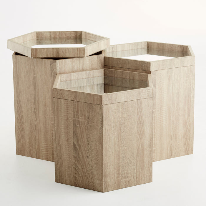 Quorum Home Cyan - 09886 - Tray Table - Oak Veneer