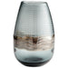 Quorum Home Cyan - 09970 - Vase - Clear And Glitter Gold