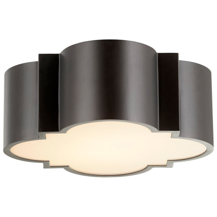 Quorum Home Cyan - 10065 - Two Light Ceiling Mount - Noir