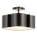 Quorum Home Cyan - 10066 - Three Light Ceiling Mount - Noir