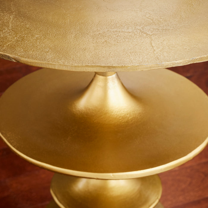 Quorum Home Cyan - 10093 - Table - Aged Brass