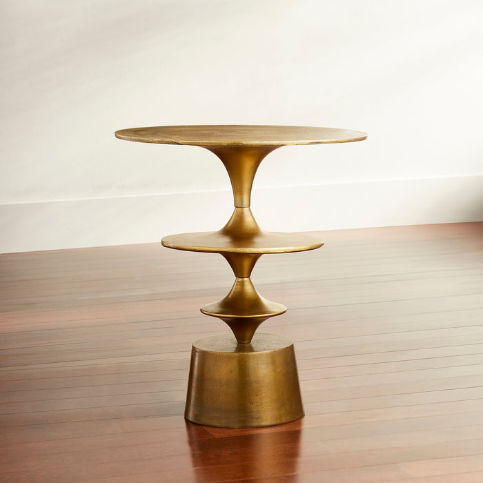Quorum Home Cyan - 10093 - Table - Aged Brass