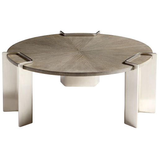 Quorum Home Cyan - 10226 - Coffee Table - Weathered Oak And Stainless Steel