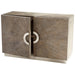 Quorum Home Cyan - 10227 - Cabinet - Weathered Oak And Stainless Steel