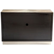 Quorum Home Cyan - 10227 - Cabinet - Weathered Oak And Stainless Steel