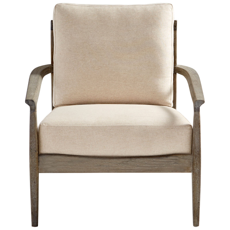 Quorum Home Cyan - 10229 - Chair - Weathered Oak And Tan