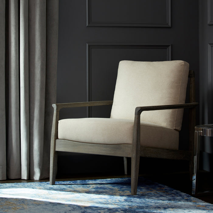 Quorum Home Cyan - 10229 - Chair - Weathered Oak And Tan