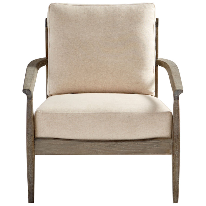 Quorum Home Cyan - 10229 - Chair - Weathered Oak And Tan