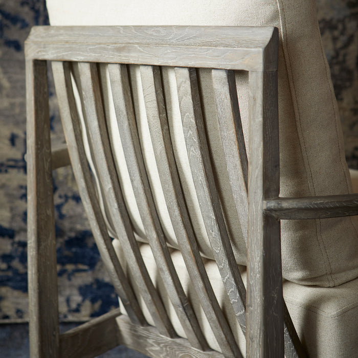 Quorum Home Cyan - 10229 - Chair - Weathered Oak And Tan