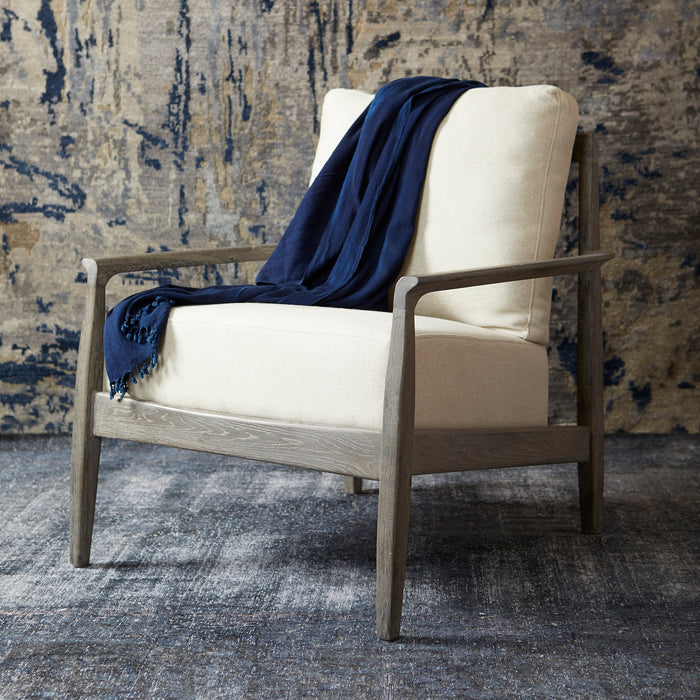 Quorum Home Cyan - 10229 - Chair - Weathered Oak And Tan