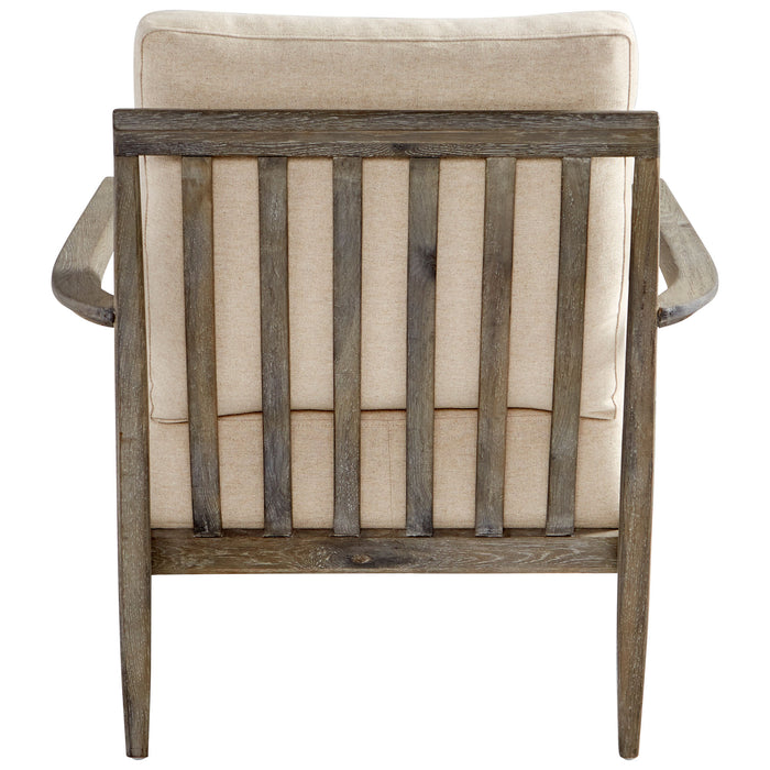 Quorum Home Cyan - 10229 - Chair - Weathered Oak And Tan
