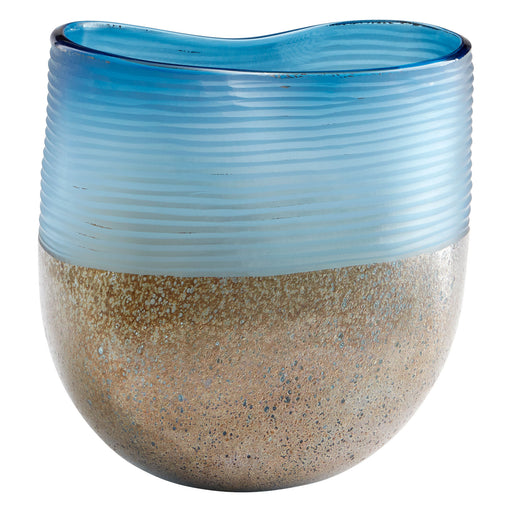 Quorum Home Cyan - 10344 - Vase - Blue And Iron Glaze