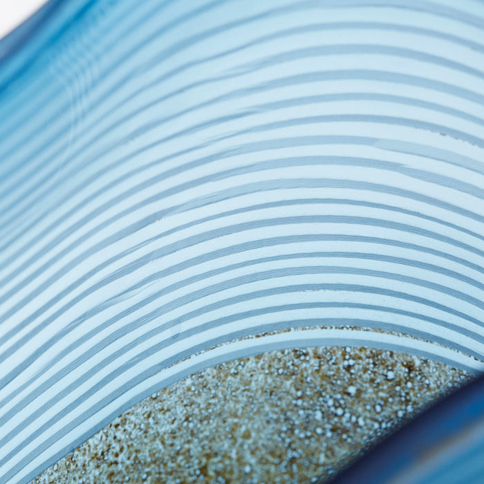 Quorum Home Cyan - 10345 - Vase - Blue And Iron Glaze