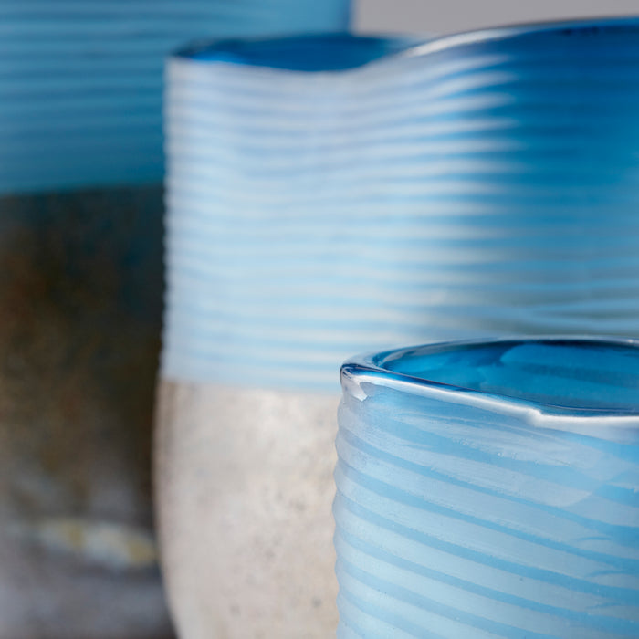 Quorum Home Cyan - 10345 - Vase - Blue And Iron Glaze
