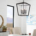 Quorum Home Cyan - 10375 - Four Light Chandelier - Noir