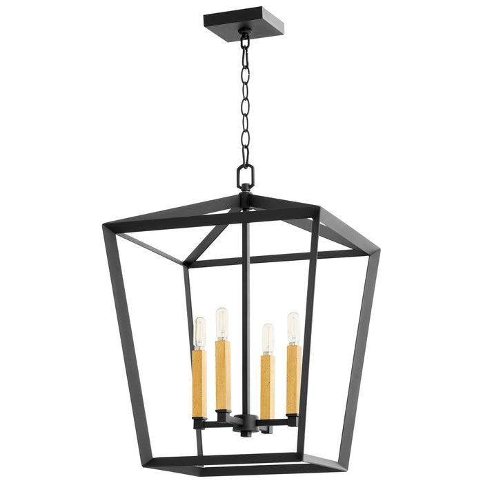 Quorum Home Cyan - 10375 - Four Light Chandelier - Noir