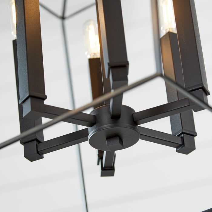 Quorum Home Cyan - 10376 - Six Light Chandelier - Noir