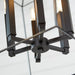 Quorum Home Cyan - 10376 - Six Light Chandelier - Noir