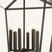 Quorum Home Cyan - 10376 - Six Light Chandelier - Noir