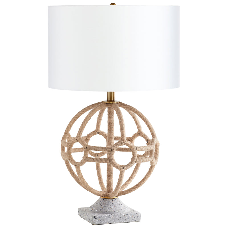 Quorum Home Cyan - 10548 - One Light Table Lamp - Aged Brass