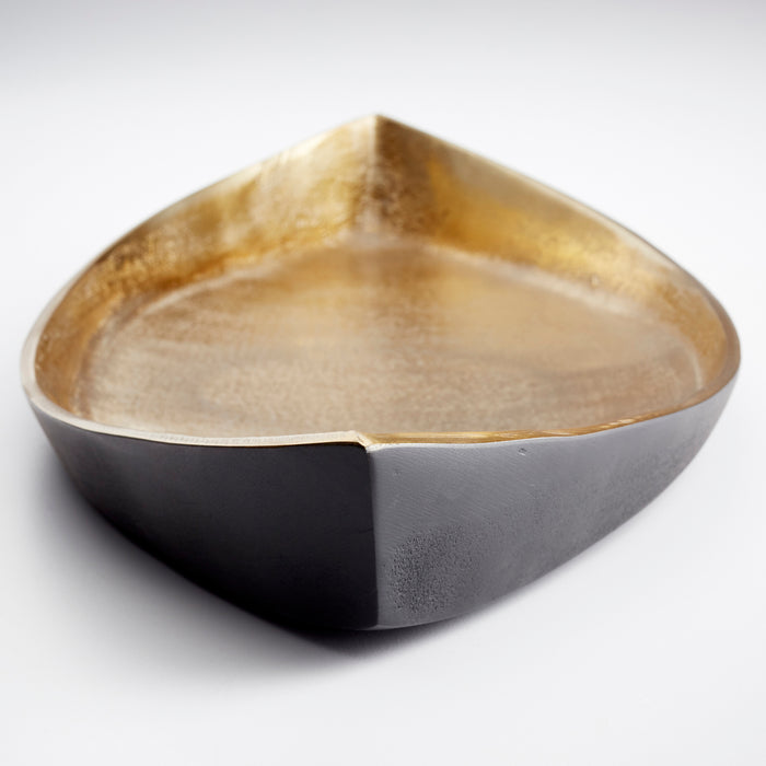Quorum Home Cyan - 10618 - Tray - Matt Black And Gold