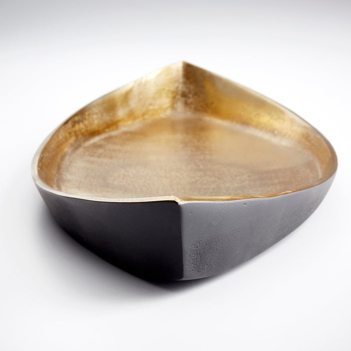 Quorum Home Cyan - 10618 - Tray - Matt Black And Gold