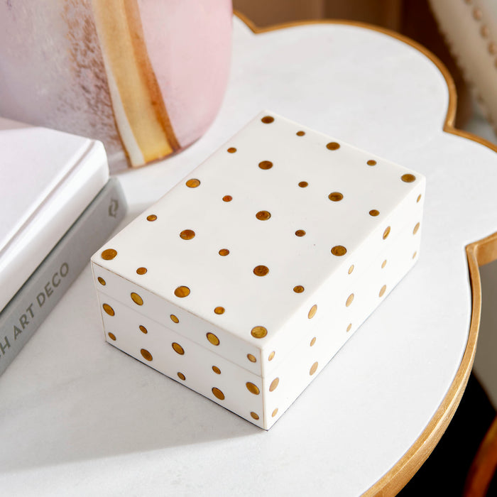 Quorum Home Cyan - 10658 - Container - White And Brass