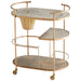 Quorum Home Cyan - 10687 - Bar Cart - Antique Brass